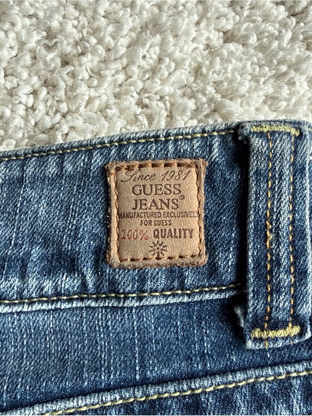 Guess Jeans Stretch 81 Y2K Low-rise Denim Jeans Women’s Size 31 - Picture 10 of 14